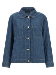 'S Max Mara Blue Cotton Denim Jacket