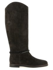 Brunello Cucinelli Black Calfskin Over The Knee
