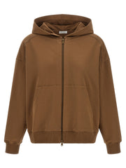 Brunello Cucinelli Brown Cotton Hoodie