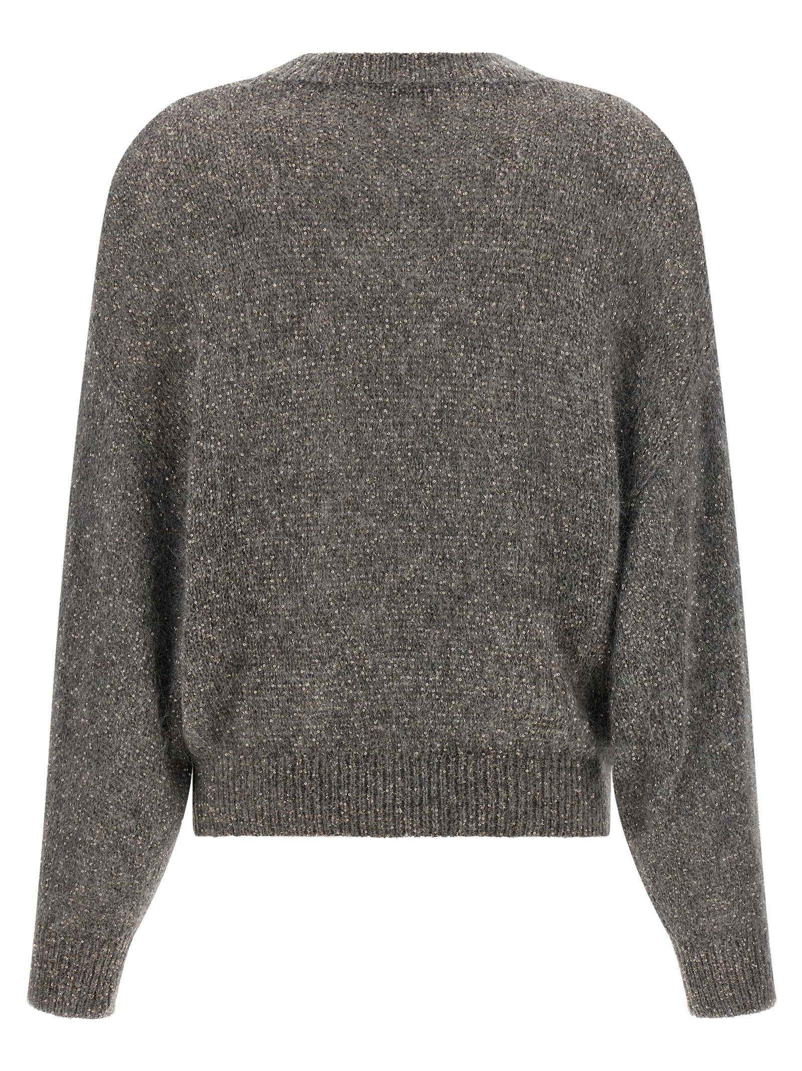 Brunello Cucinelli Gray Polyamide Cardigan