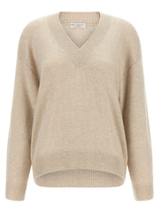 Brunello Cucinelli Beige Cashmere Cardigan