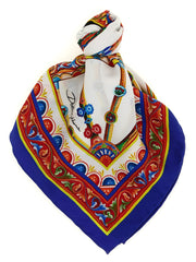 Dolce & Gabbana Multicolor Silk Scarf