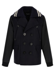 Dsquared² Blue Wool Coat