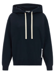 Jil Sander Blue Cotton Sweatshirt