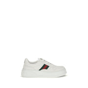 Gucci White Calf Leather Bos Taurus Chunky Sneakers