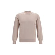 Brunello Cucinelli Beige Cotton Sweatshirt for Men