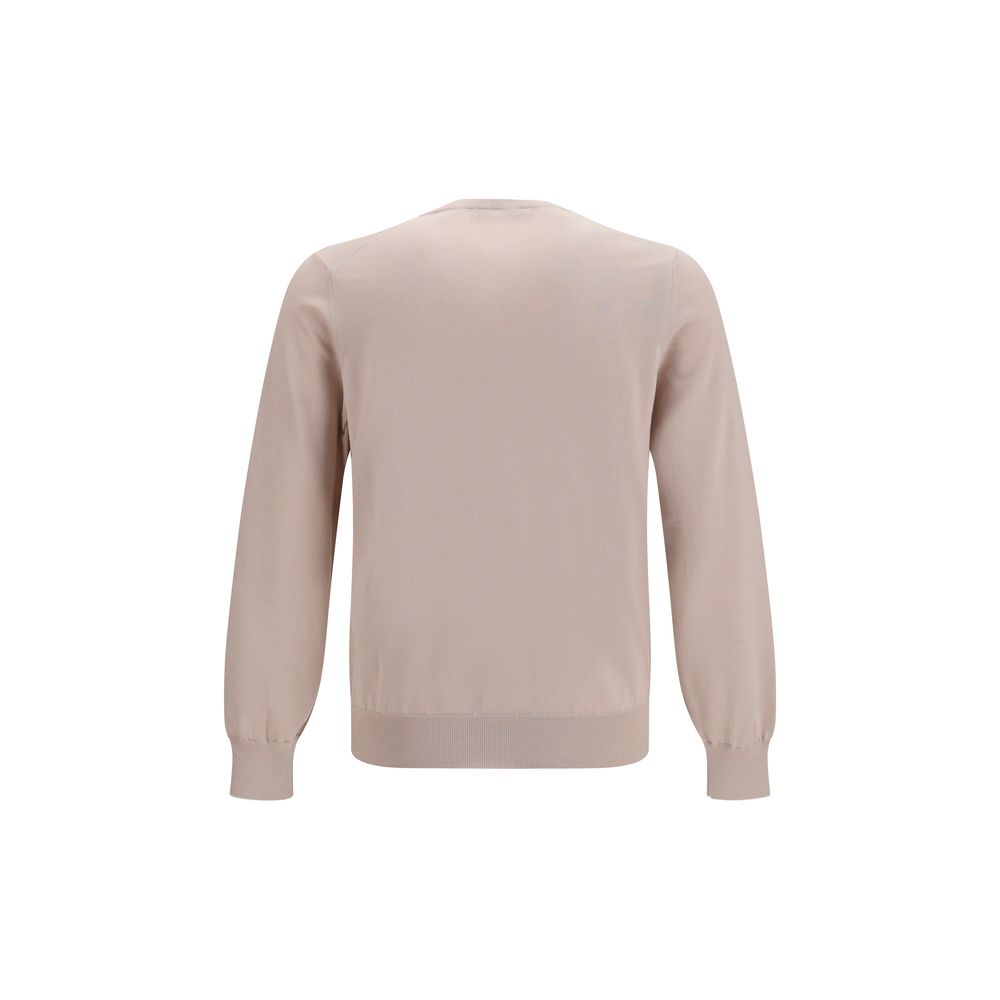 Brunello Cucinelli Beige Cotton Sweatshirt for Men