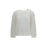 Brunello Cucinelli White Cotton Sweatshirt