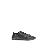 Balenciaga Black Calf Leather Bos Taurus Athletic Sneakers
