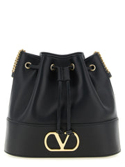 Valentino Garavani Black Lamb Leather Crossbody Bag