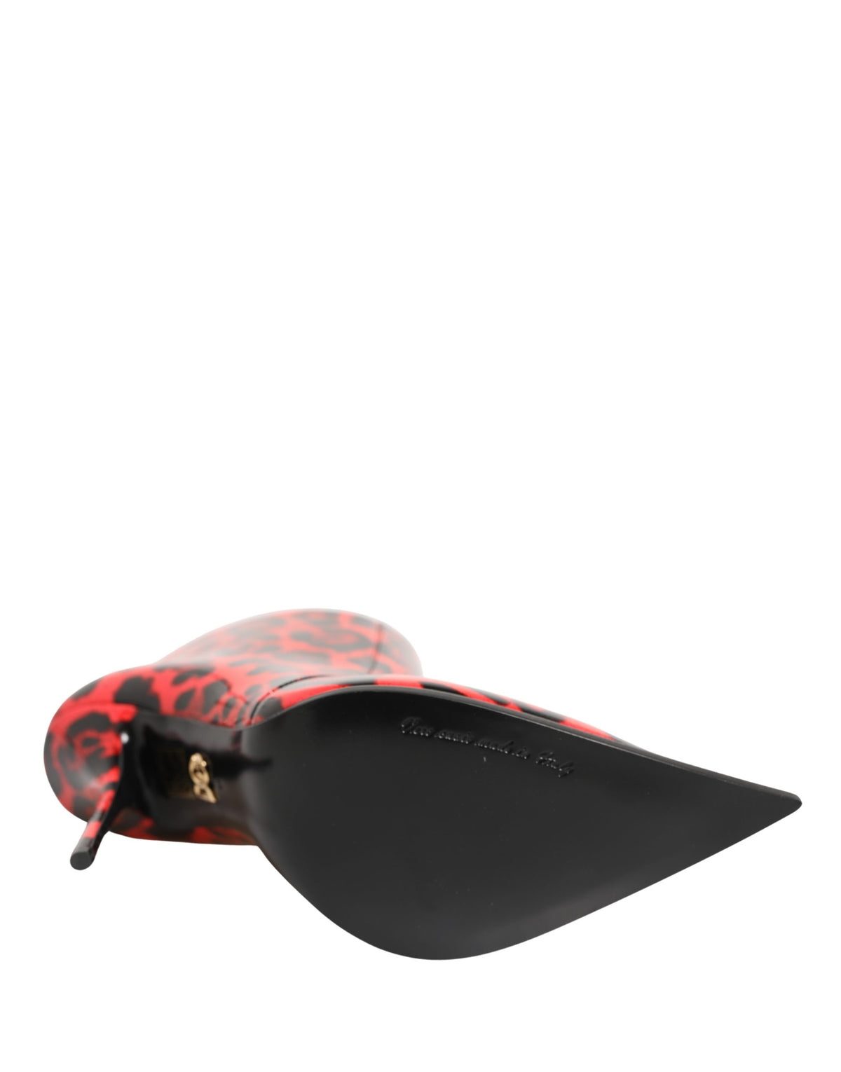 Dolce & Gabbana Red Leopard Cardinale Ankle Boots Shoes for Women