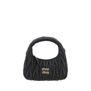 Miu Miu Black Calf Leather Bos Taurus Handbag