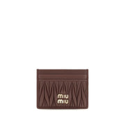 Miu Miu Bordeaux Lamb Ovis Aries Aries Wallet
