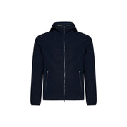Herno Blue Elastane Shell Jacket