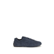 Prada Blue Calf Leather Bos Taurus Athletic Sneakers for Men