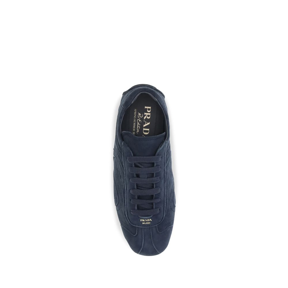 Prada Blue Calf Leather Bos Taurus Athletic Sneakers for Men