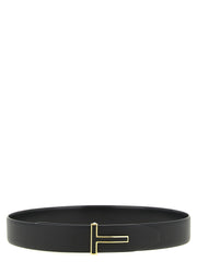Tom Ford Black Calfskin Regular Belt