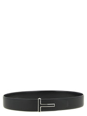 Tom Ford Black Calfskin Regular Belt