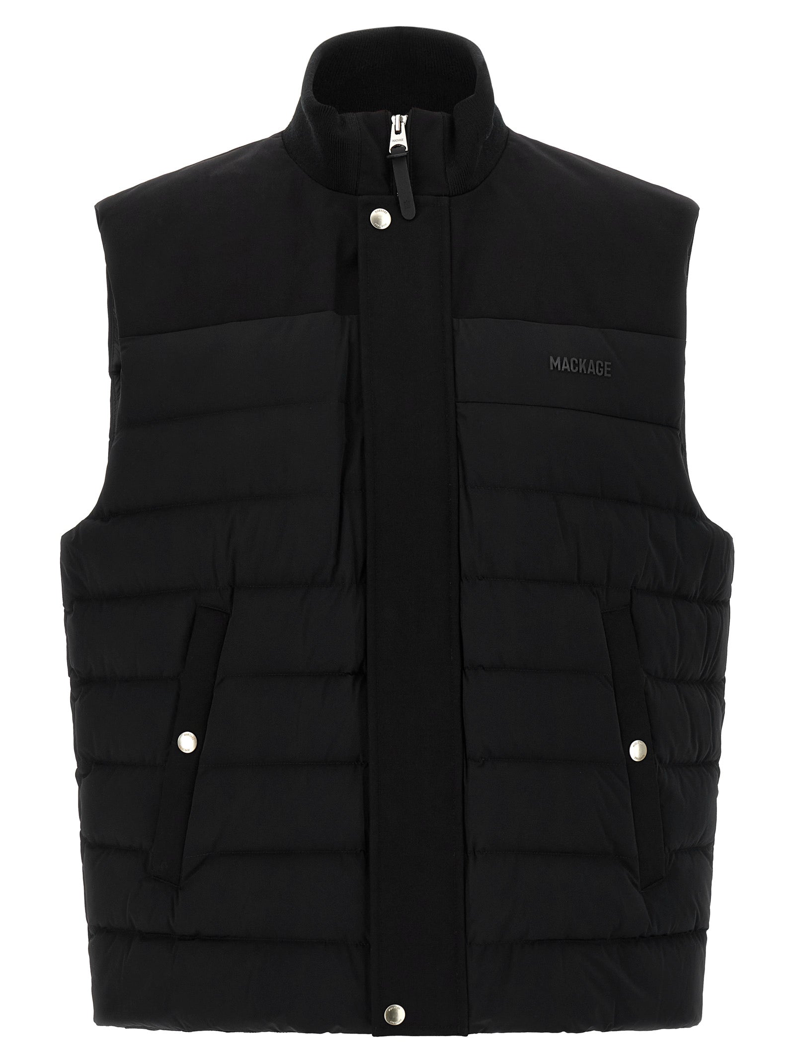 Mackage Black Nylon Sleeveless Jacket for Men
