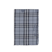 Burberry Blue Wool Oves Aries Foulard