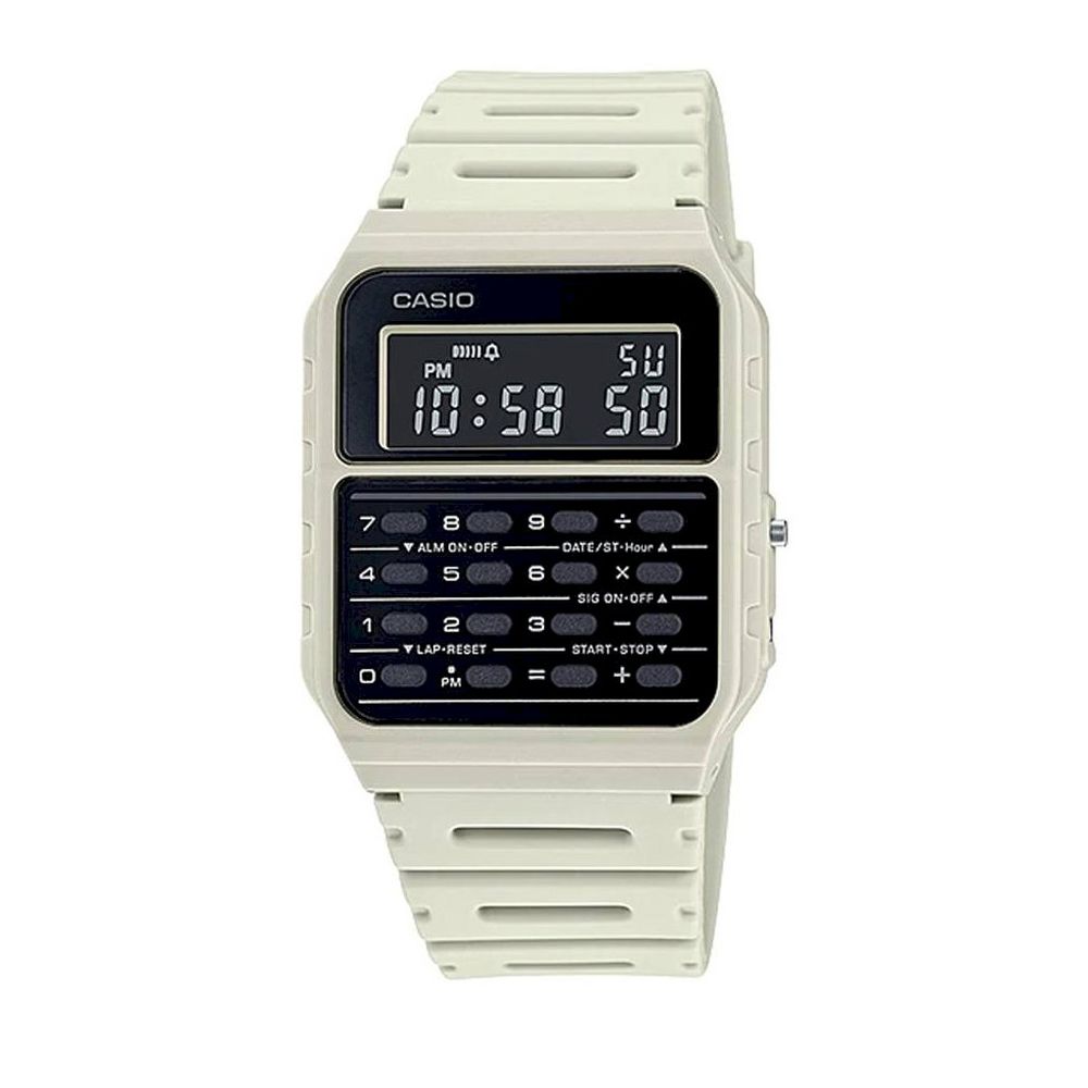 Casio White Resin Digital Watch