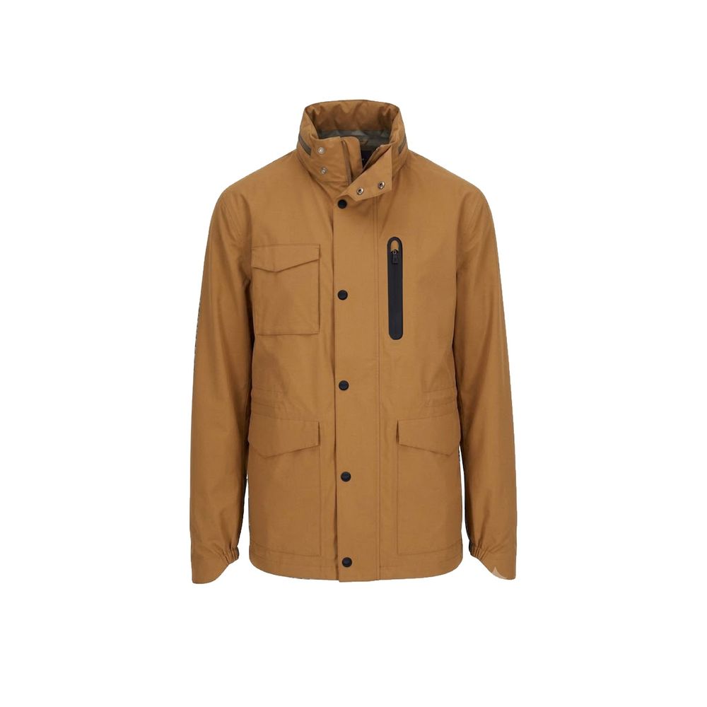 Herno Brown Polyester Full-Length Jacket