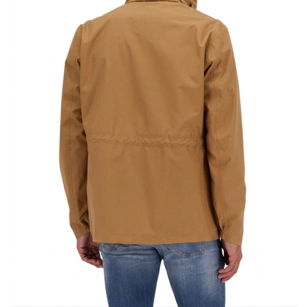 Herno Brown Polyester Full-Length Jacket
