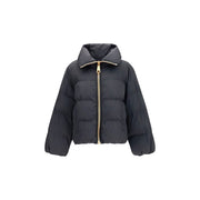Balmain Black Viscose Full-Length Jacket