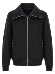 Rick Owens Black Virgin Wool Bomber