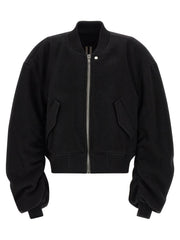 Rick Owens Black Virgin Wool Bomber