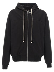 Rick Owens Black Cotton Hoodie