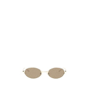 Alexander McQueen Gold Metal Sunglasses