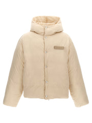 Jacquemus White Polyamide Full-Length Jacket