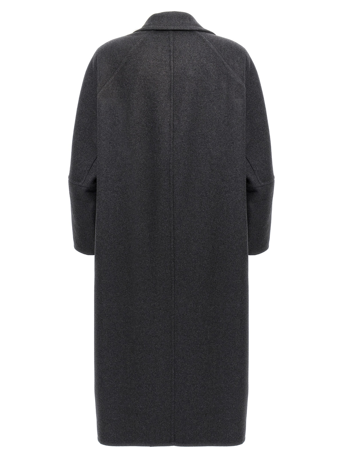 Max Mara Gray Virgin Wool Coat for Women