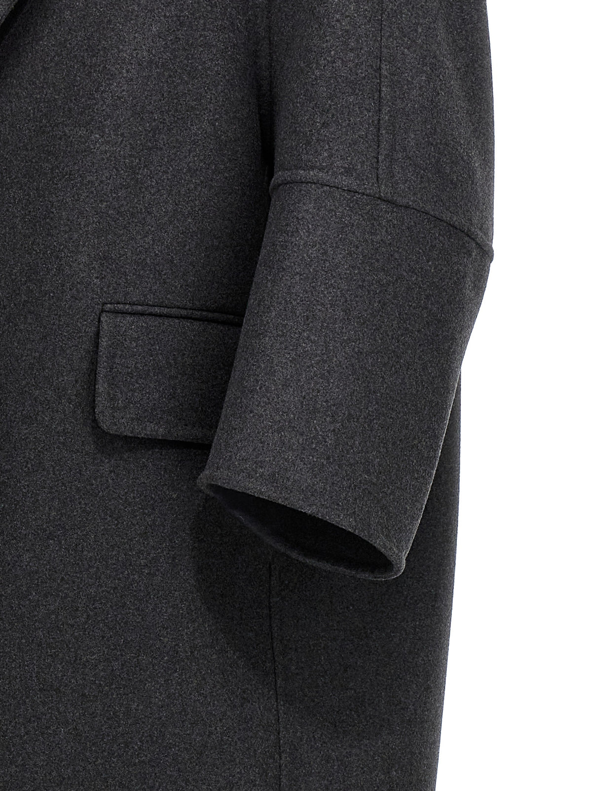 Max Mara Gray Virgin Wool Coat for Women