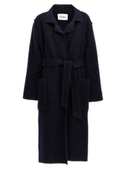 Max Mara Blue Wool Coat