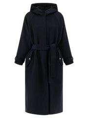 PINKO Blue Polyamide Coat