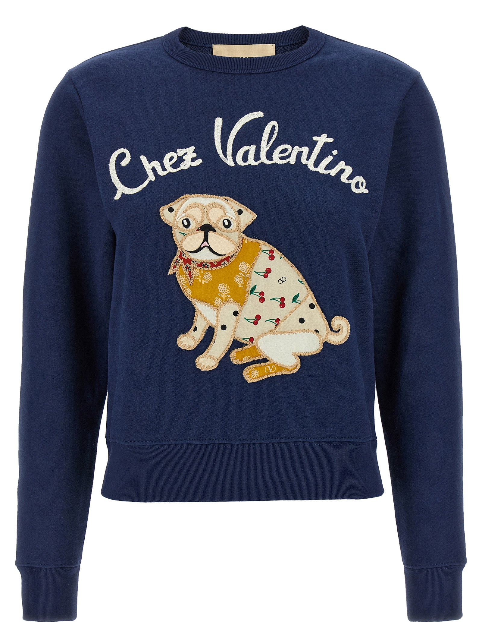 Valentino Garavani Blue Cotton Sweatshirt for Women
