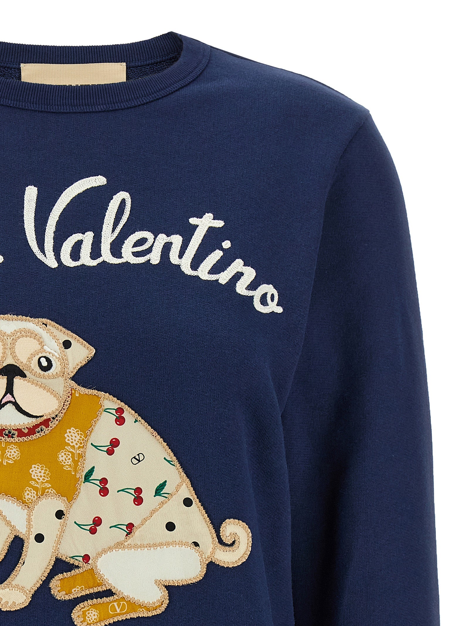 Valentino Garavani Blue Cotton Sweatshirt for Women