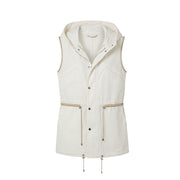 Malo White Cotton Women Jacket