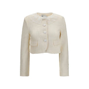 Self-Portrait Beige Polyester Full-Length Jacket