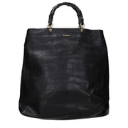 Jil Sander Black Leather Handbag