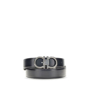 Ferragamo Blue Calf Leather Bos Taurus Regular Belt