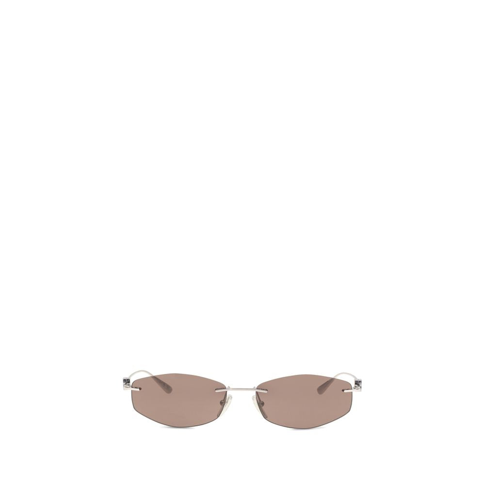 Balenciaga Silver Metal Sunglasses for Men