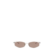 Balenciaga Silver Metal Sunglasses for Men