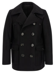 Dsquared² Black Wool Coat