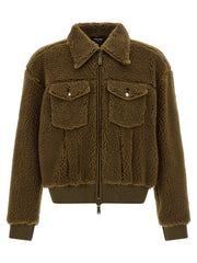 Dsquared² Brown Polyester Full-Length Jacket