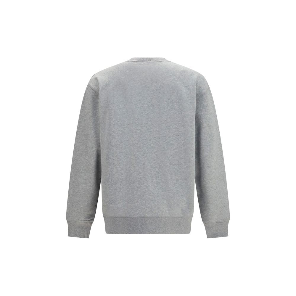 Balmain Gray Cotton Sweatshirt for Men