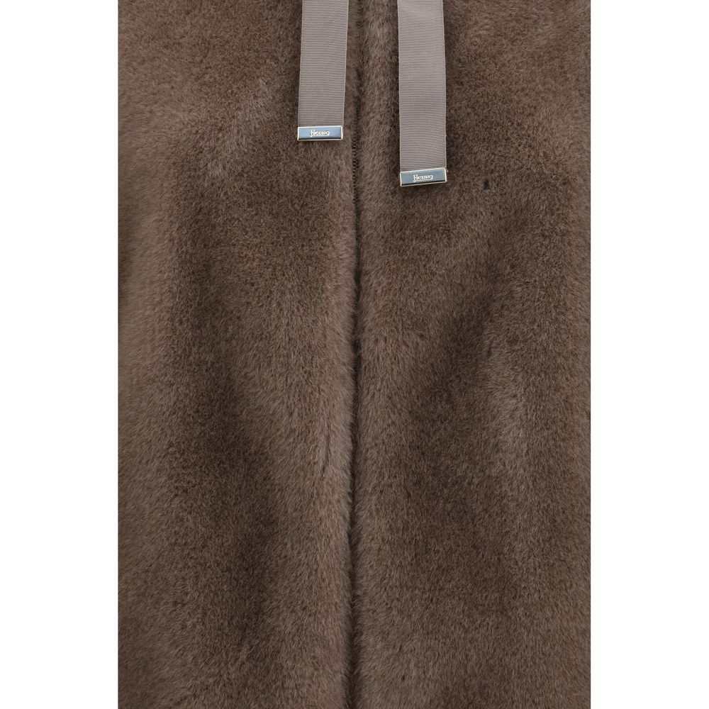 Herno Brown Polyester Full-Length Jacket for Women