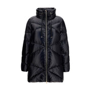 Herno Black Goose Down Full-Length Jacket